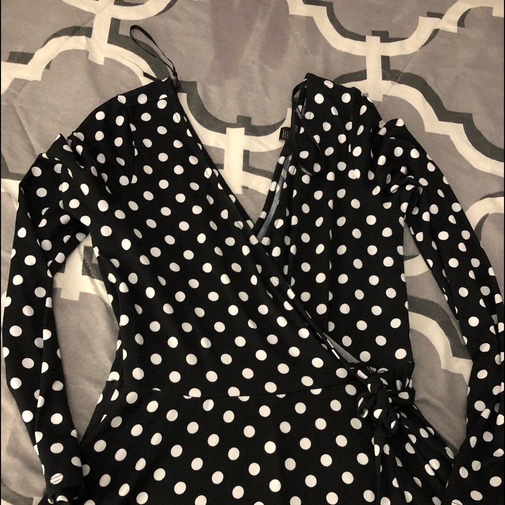 Polka Dots Black & White Miki Dress